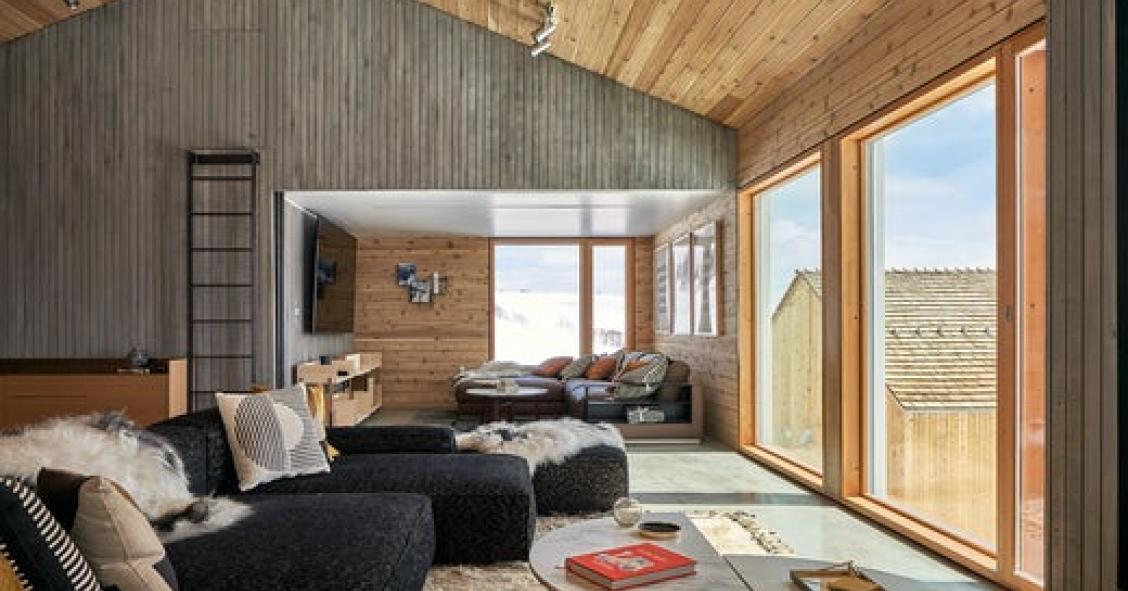 Rifugi di montagna di design realizzati con moduli in legno per accogliere gli imprenditori