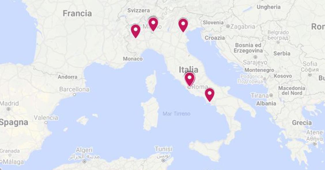 La mappa degli immobili messi all’asta dall’Inps a Maggio 2021