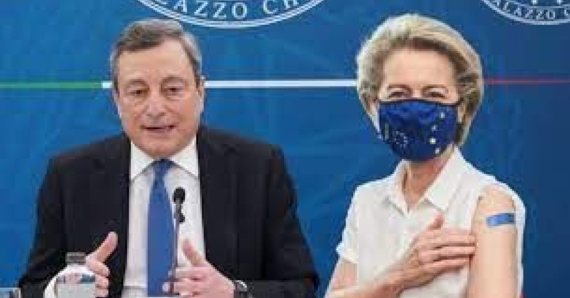 ##Pnrr,domani von der Layen da Draghi con l'ok formale all'Italia