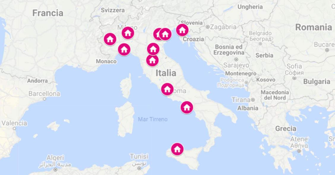 La mappa dei quartieri italiani dove sono aumentati di più gli affitti