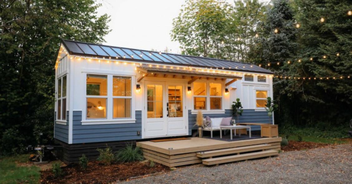 Un'elegante e pratica mini casa di appena 25 mq che possiede tutti i comfort