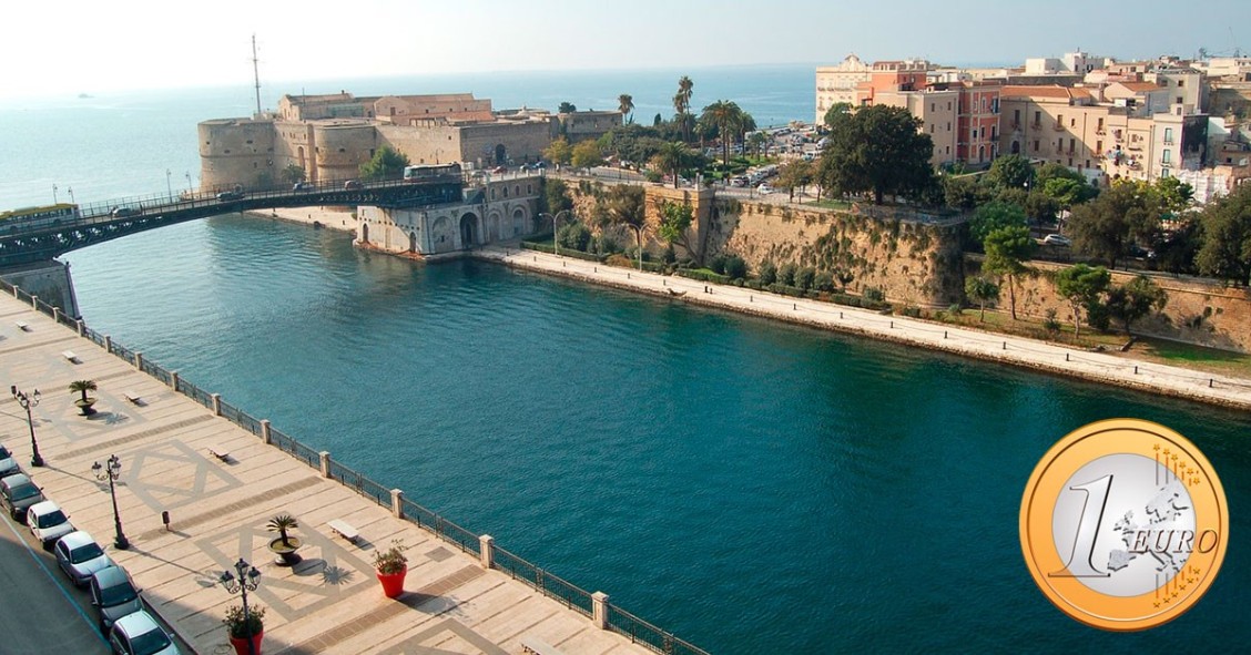 Taranto is home to 1 euro homes right by the sea
