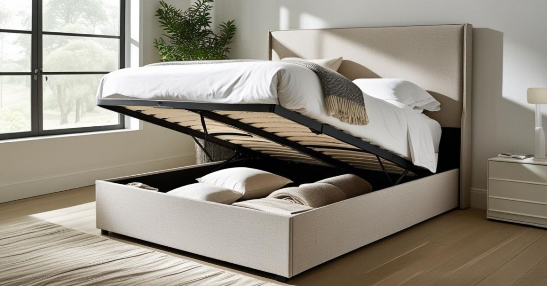 letto contenitore a sollevamento