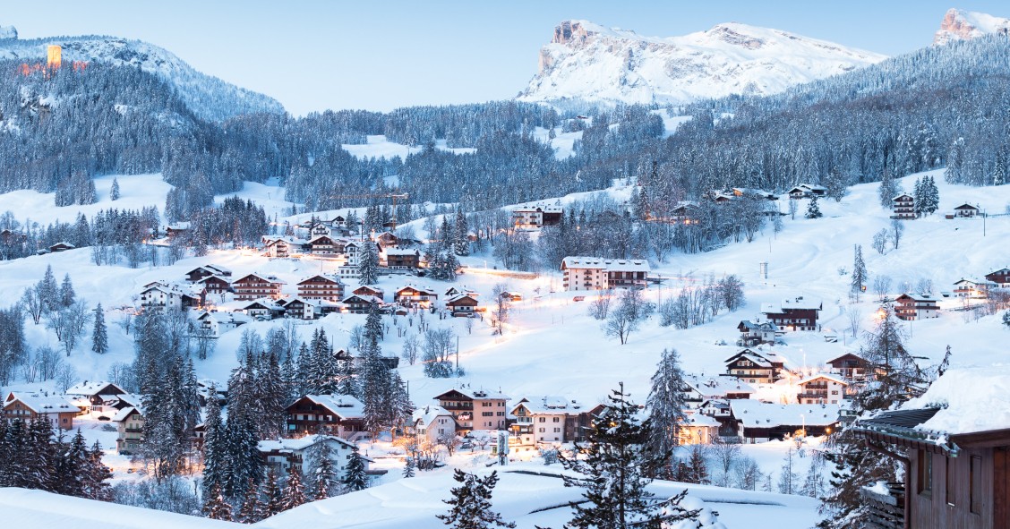 beautiful snowy villages Spain