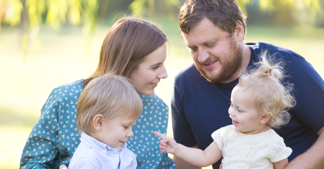famiglia con figli