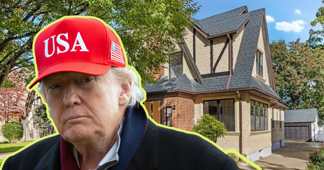 La casa d'infanzia di Donald Trump nel Queens (New York)