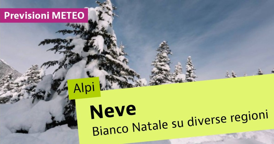 neve sulle alpi a natale