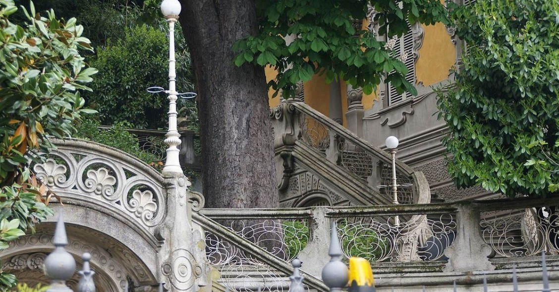 Particolare di Villa Scott a Torino