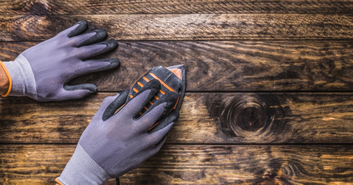 levigatrice sul parquet