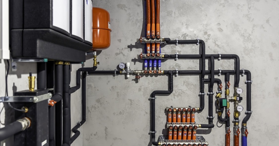 Caldaia sistema moderno di riscaldamento autonomo locale caldaia