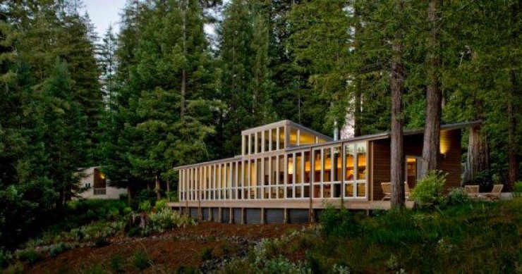 Case da sogno: un tuffo nella natura e trasparenze tra i boschi (california)