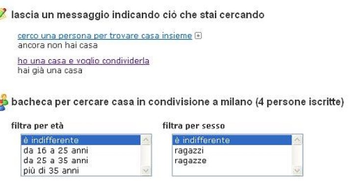 Contro il caro affitti esplode il fenomeno "friends" - riassunto 2010 - 