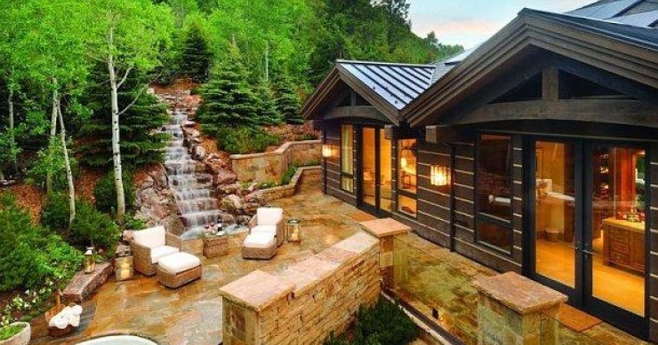 Case da sogno: rifugio termale tra cascate naturali (colorado)