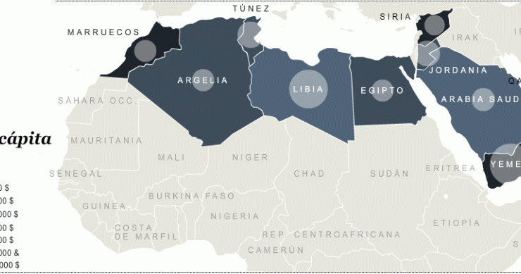 Immagine del giorno: il pil procapite dove soffia la rivoluzione