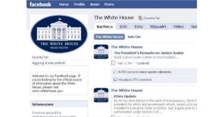 facebook casa bianca Facebook, manovre per la casa bianca
