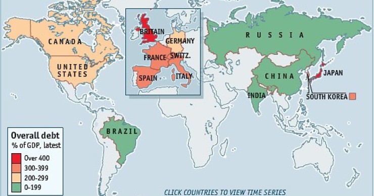 Immagine del giorno: il debito degli stati non è solo pubblico