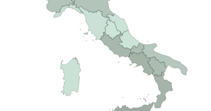 Immagine del giorno: la differenza tra ricchi e poveri nelle regioni italiane