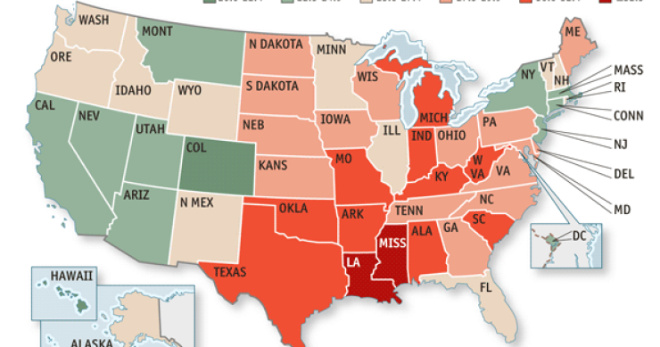 Immagine del giorno: gli stati uniti del grasso