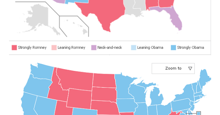 Immagine del giorno: intenzioni di voto negli usa