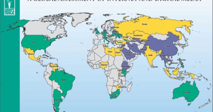 Immagine del giorno: la libertà su internet nel mondo
