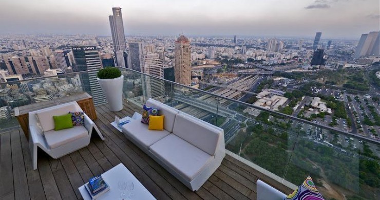 Casa da sogno: super attico con vista mare che domina la città di tel aviv