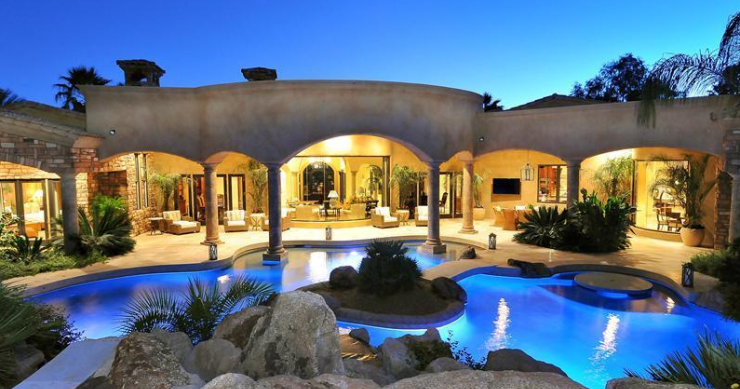 I comfort di un resort in una villa da paradiso in arizona (fotogallery)