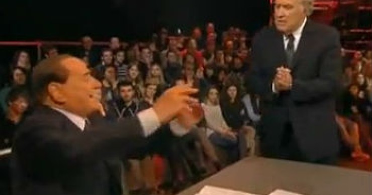 Berlusconi da santoro "costretti a votare l'imu" (video)