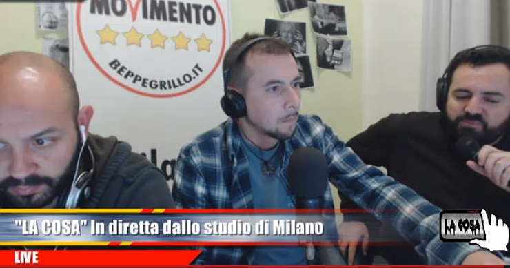 Diretta video dal quartier generale del movimento 5 stelle