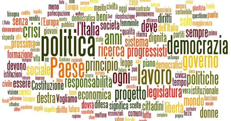 Il programma elettorale del pd: c'è bisogno di politica (infografica e pdf)