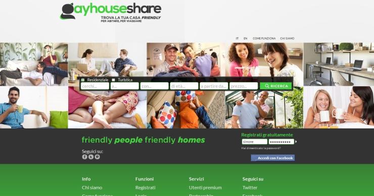 Gayhouseshare, il primo portale italiano pensato per la comunità lgbt e friendy