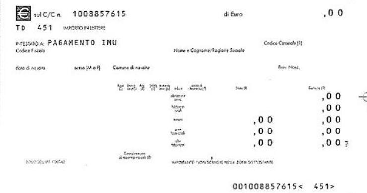 Bollettino imu, come pagare alla posta 
