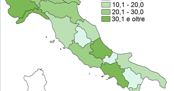 Immagine del giorno: la rete autostradale nelle regioni italiane