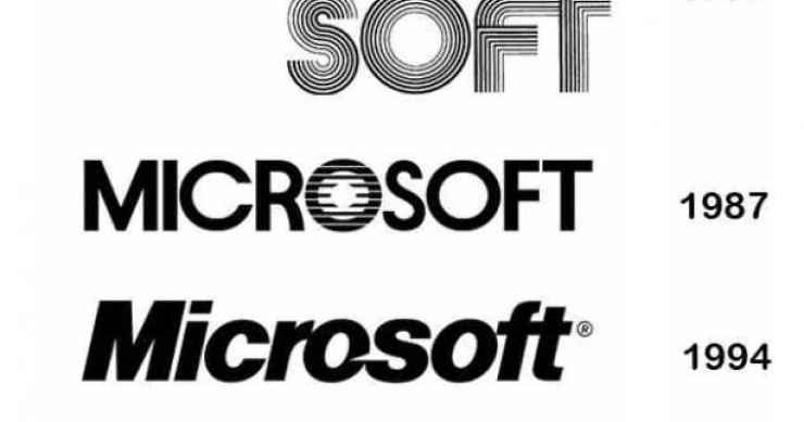 Immagine del giorno: microsoft dal 1975 ad oggi