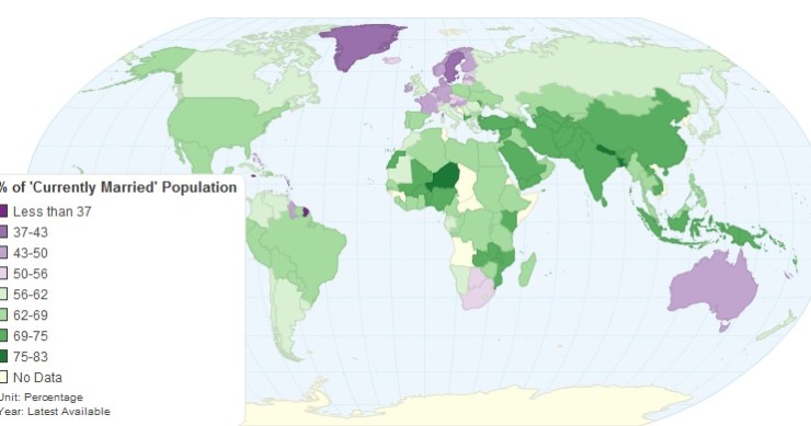 Immagine del giorno: la decadenza del matrimonio in europa