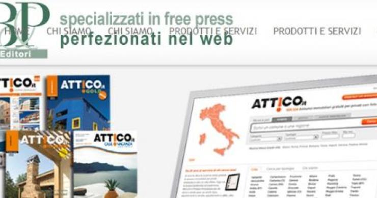 una foto dal sito di bp editori Casa.it triplica l'offerta iniziale e compra all'asta attico.it per 3,1milioni di euro