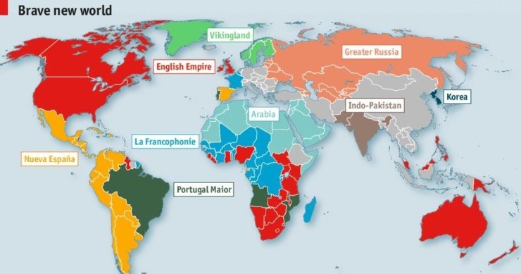 Immagine del giorno: come sarebbe il mondo se le frontiere linguistiche determinassero i confini degli stati