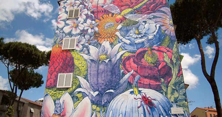 L'arte pubblica per dare nuova vita a un quartiere: a Roma il "progetto SanBa" ha cambiato le facciate di quattro palazzi (foto)