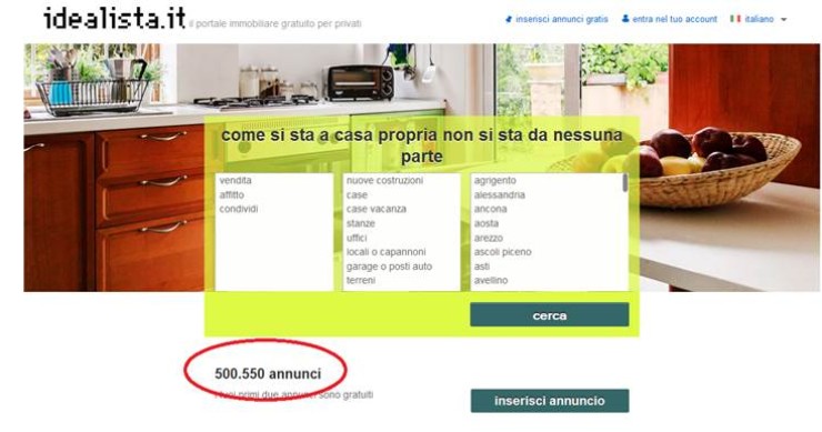 idealista.it taglia il prestigioso traguardo dei 500mila annunci