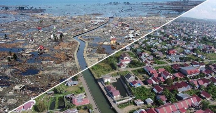 Dieci anni dopo lo tsunami ecco come appare "ground zero" in indonesia(fotogallery)
