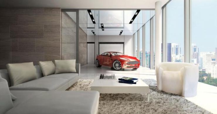 Il grattacielo di appartamenti di lusso dove puoi parcheggiare la ferrari in salotto (fotogallery)