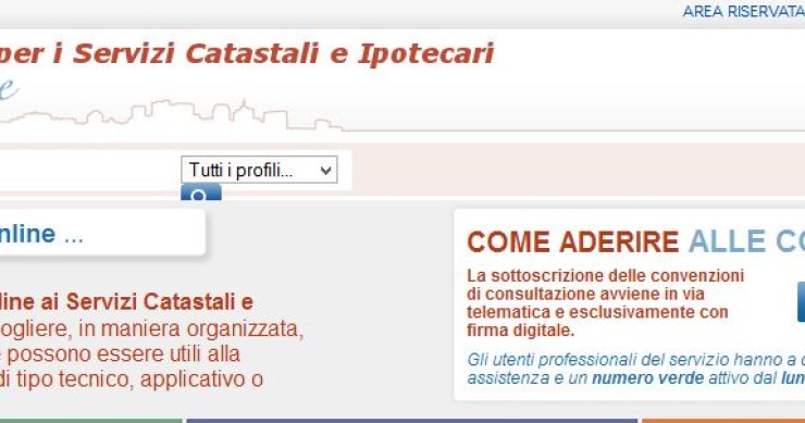 Catasto gratuito online, l'agenzia delle entrate aggiorna il sito dedicato alle pratiche catastali