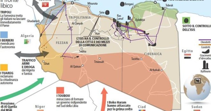 Immagine del giorno: le diverse fazioni che controllano oggi la libia