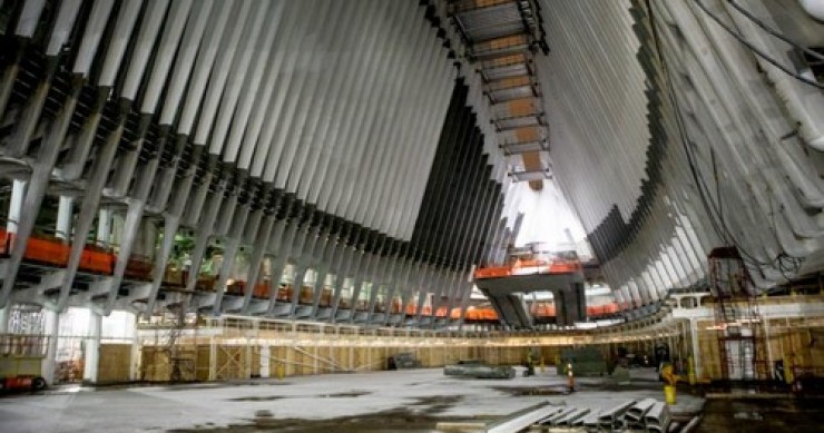 Nelle viscere del "calatravasauro": com'è all'interno il discusso progetto di calatrava per ground zero a new york (fotogallery)