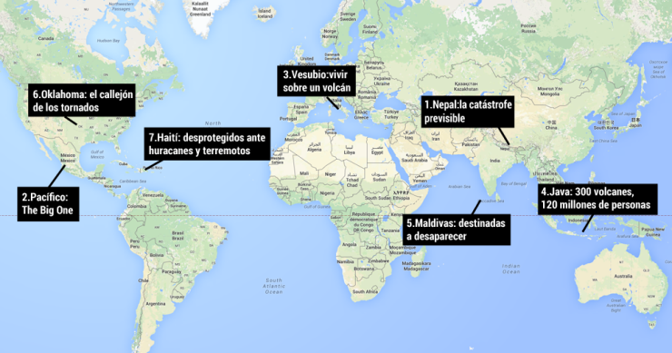Immagine del giorno: Le catastrofi annunciate nel mondo