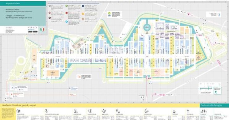Immagine del giorno: La mappa Ufficiale di Expo 2015