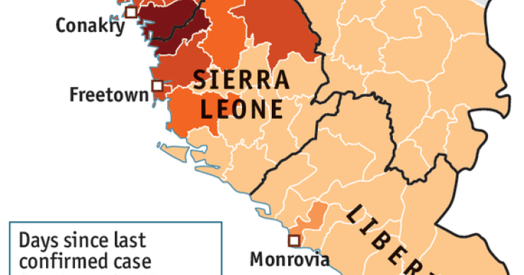 Immagine del giorno: Espansione dell'ebola nei paesi africani