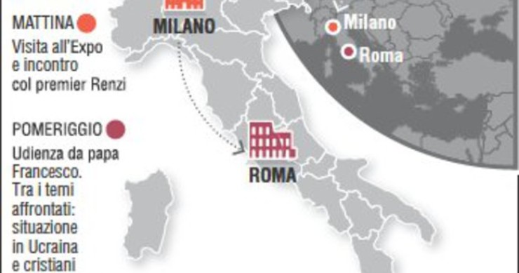 IL blitz di Putin in Italia