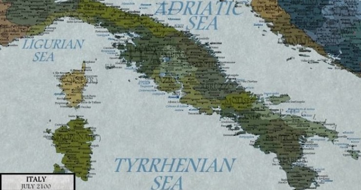 Immagine del giorno: l’Italia nel 2100 secondo Jay Simons