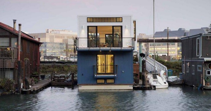 La casa galleggiante a San Francisco