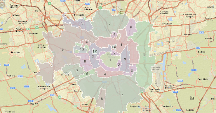 Mappa interattiva degli affitti a Milano per zona